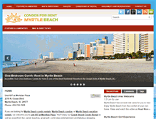 Tablet Screenshot of condosforrentmyrtlebeach.com